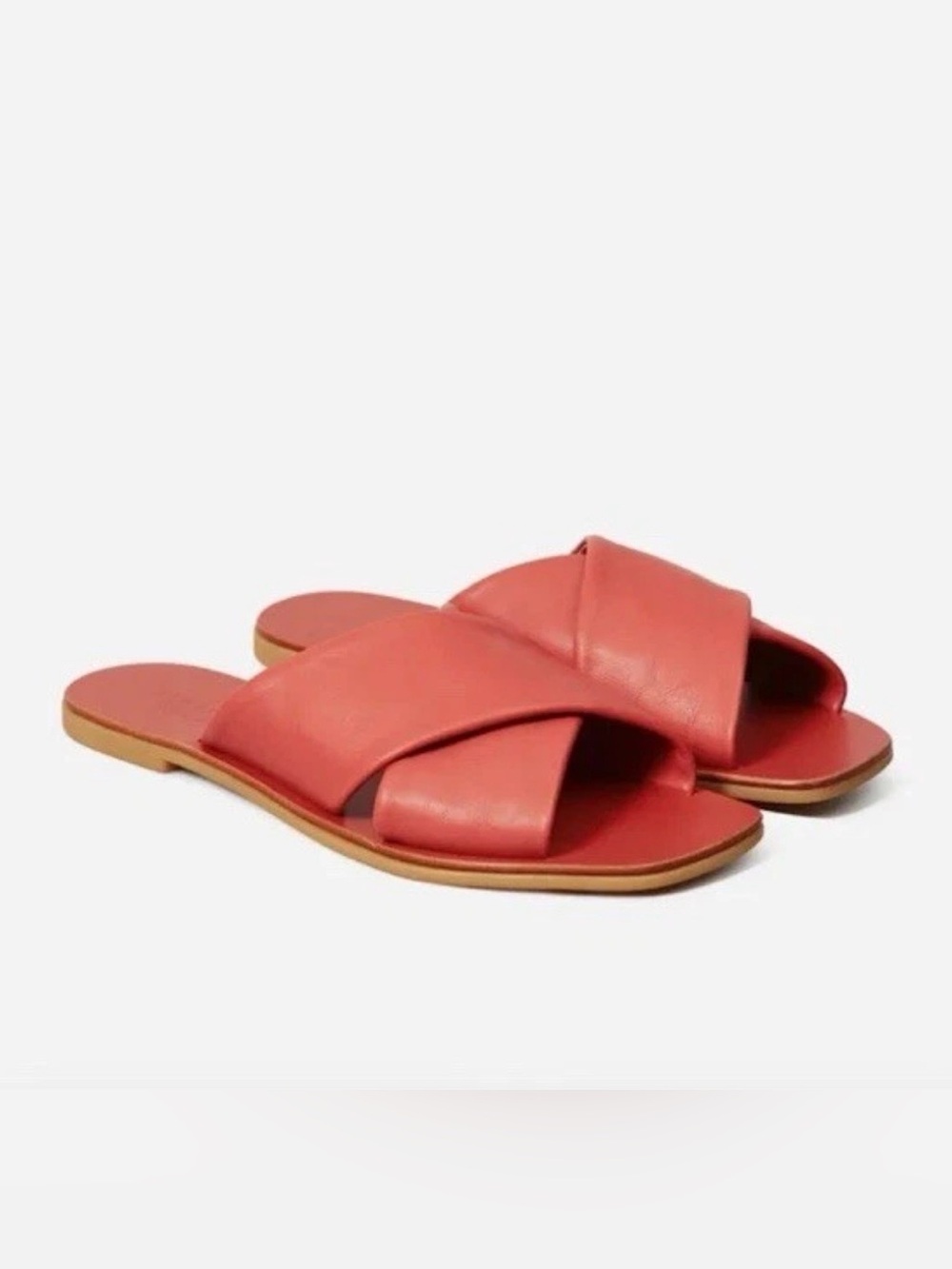 Everlane | The Day Crossover Slide Sandals | Coral